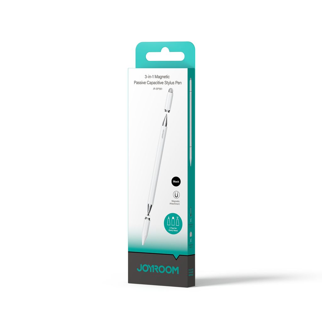 Joyroom JR-BP561 3-in-1 Magnetisk Styluspenna - Svart