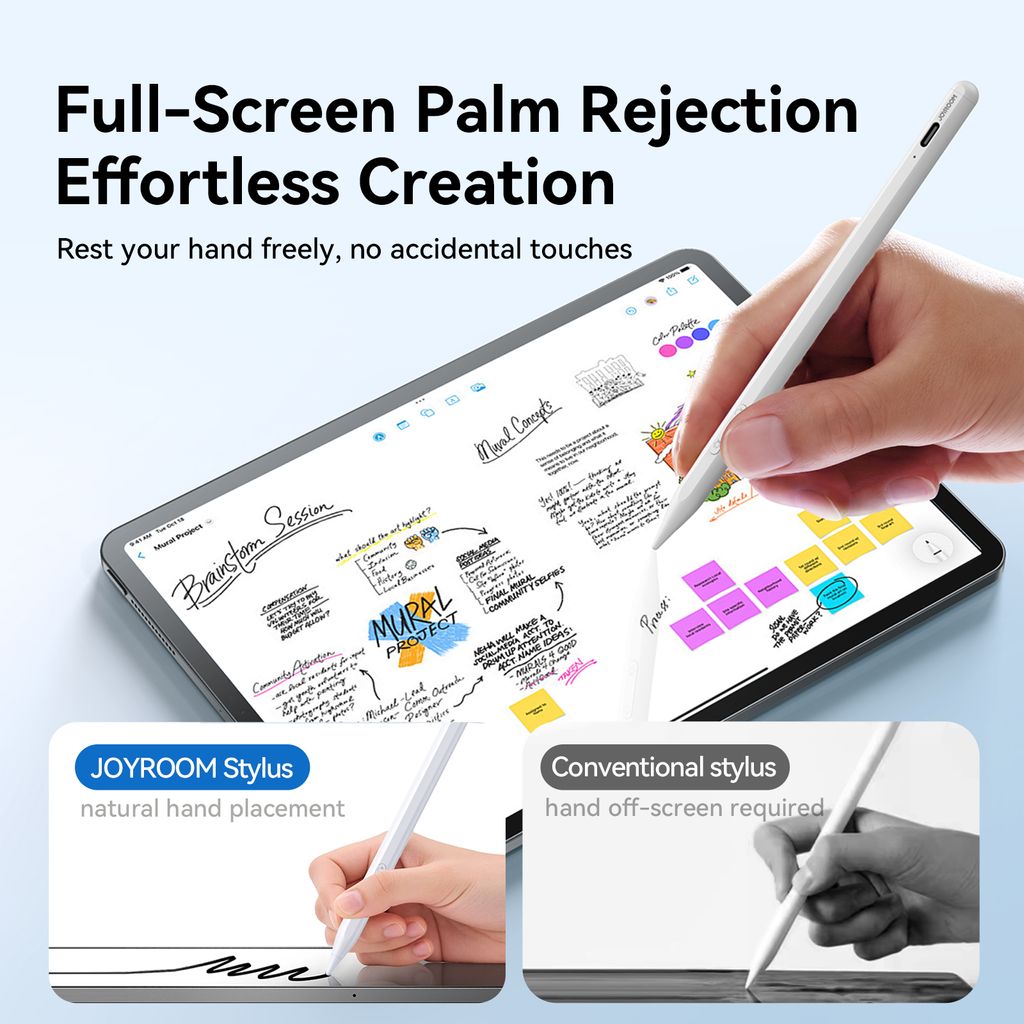 Joyroom JR-K12 Pro Aktiv Styluspenn med to moduser – Hvit