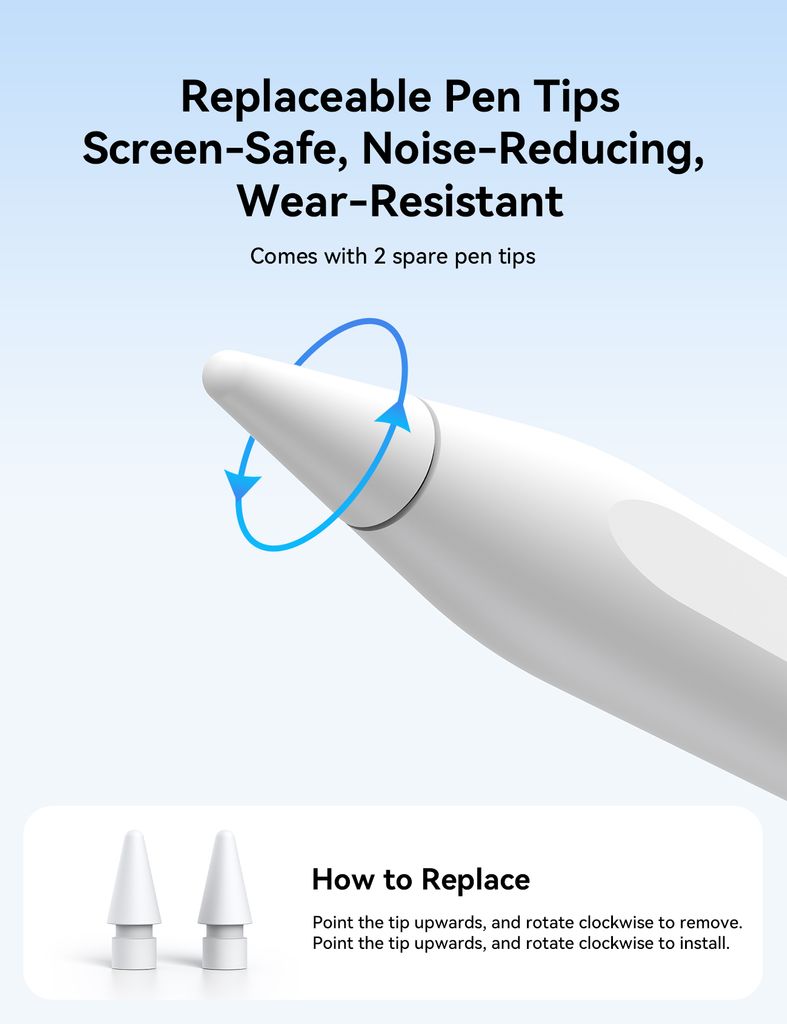 Joyroom JR-X15 Pro Aktiv Kapacitiv Stylus Pen - Sort