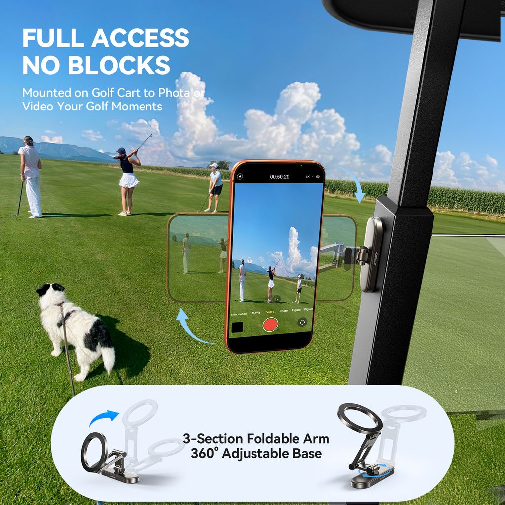 Joyroom JR-ZS520 Magsafe Biltelefonholder - Sort