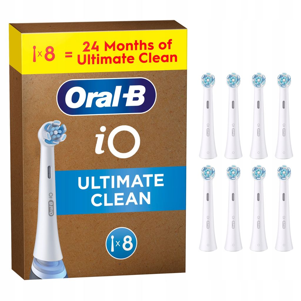 Oral-B tandbørstehoveder Ultimate Clean 8-pak - hvide