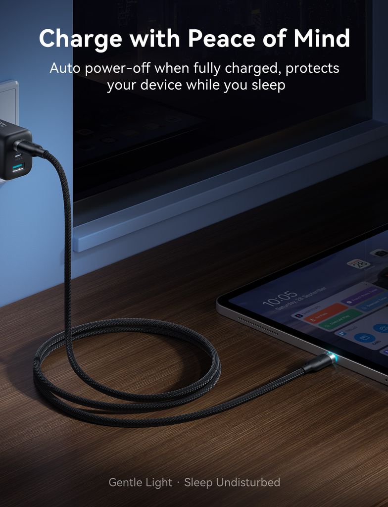 Joyroom S-A63 StarWay Series snellaadkabel USB-C naar USB-C, 1,2 m – wit