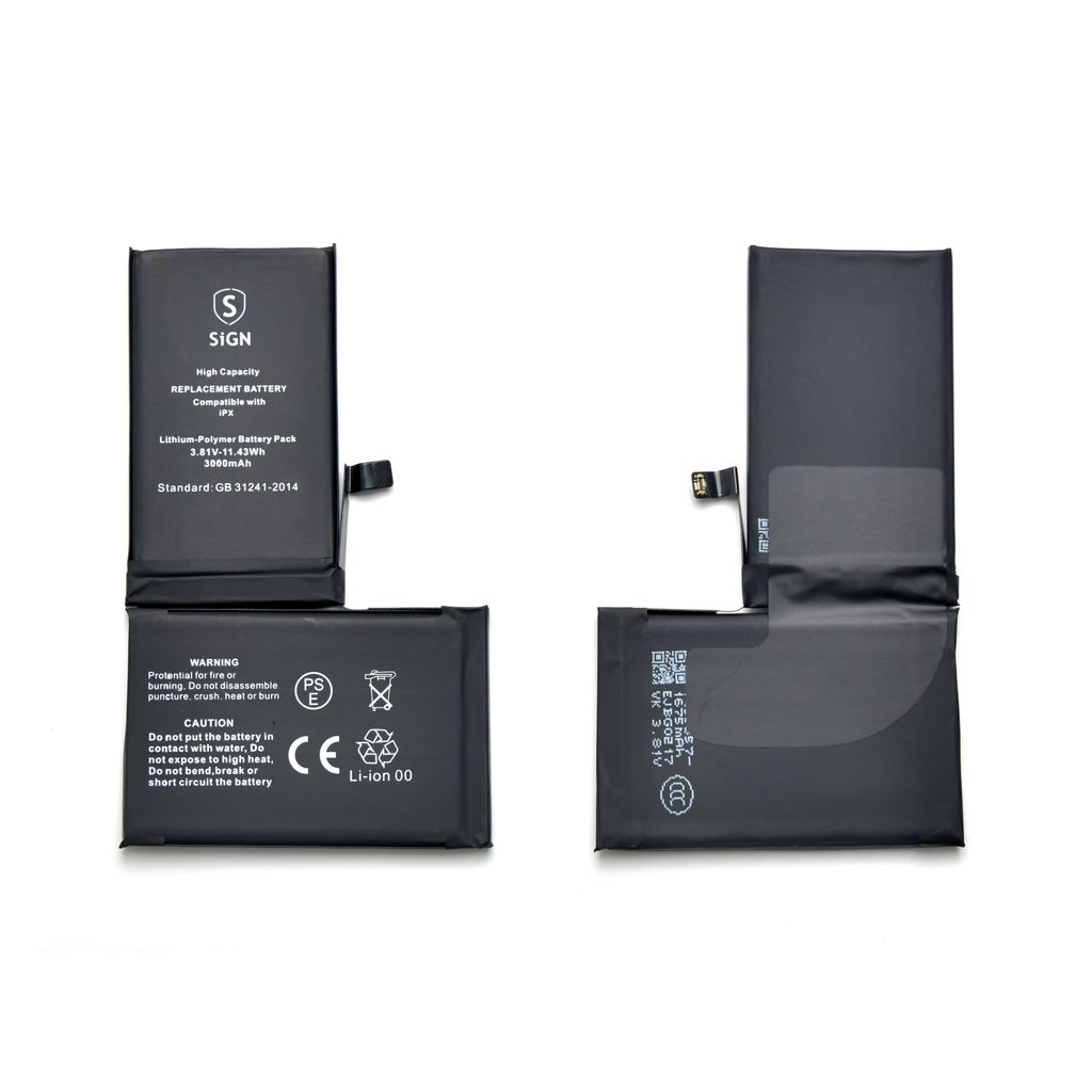 iPhone X Korkean kapasiteetin akku - 3000 mAh