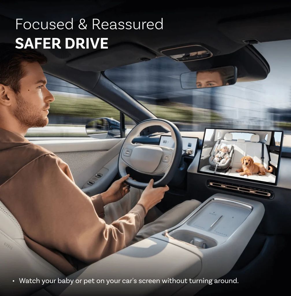 Ottocast Cabin Care Owl trådløs CarPlay-adapter til overvågning - sort