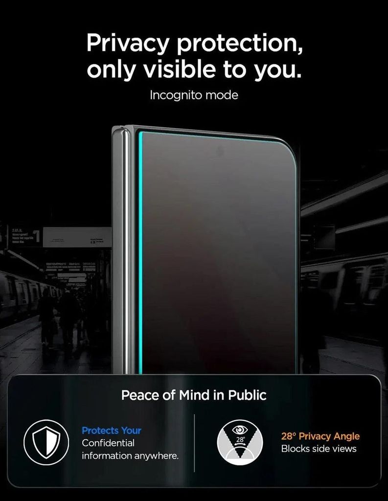 Spigen Glas.Tr Ez Fit Pro HD Privacy Näytönsuoja iPhone Duo