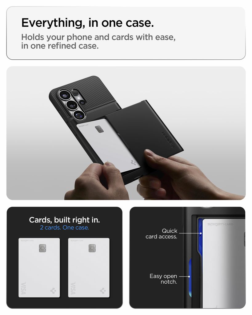 Spigen Galaxy S26 Ultra Slim Armor Skal – Svart