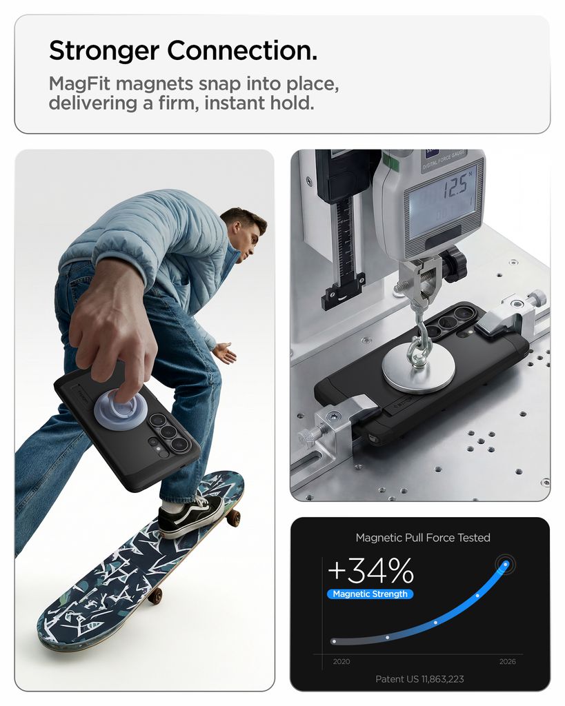 Spigen Samsung Galaxy S26 Ultra Tough Armor MagFit Skal - Svart