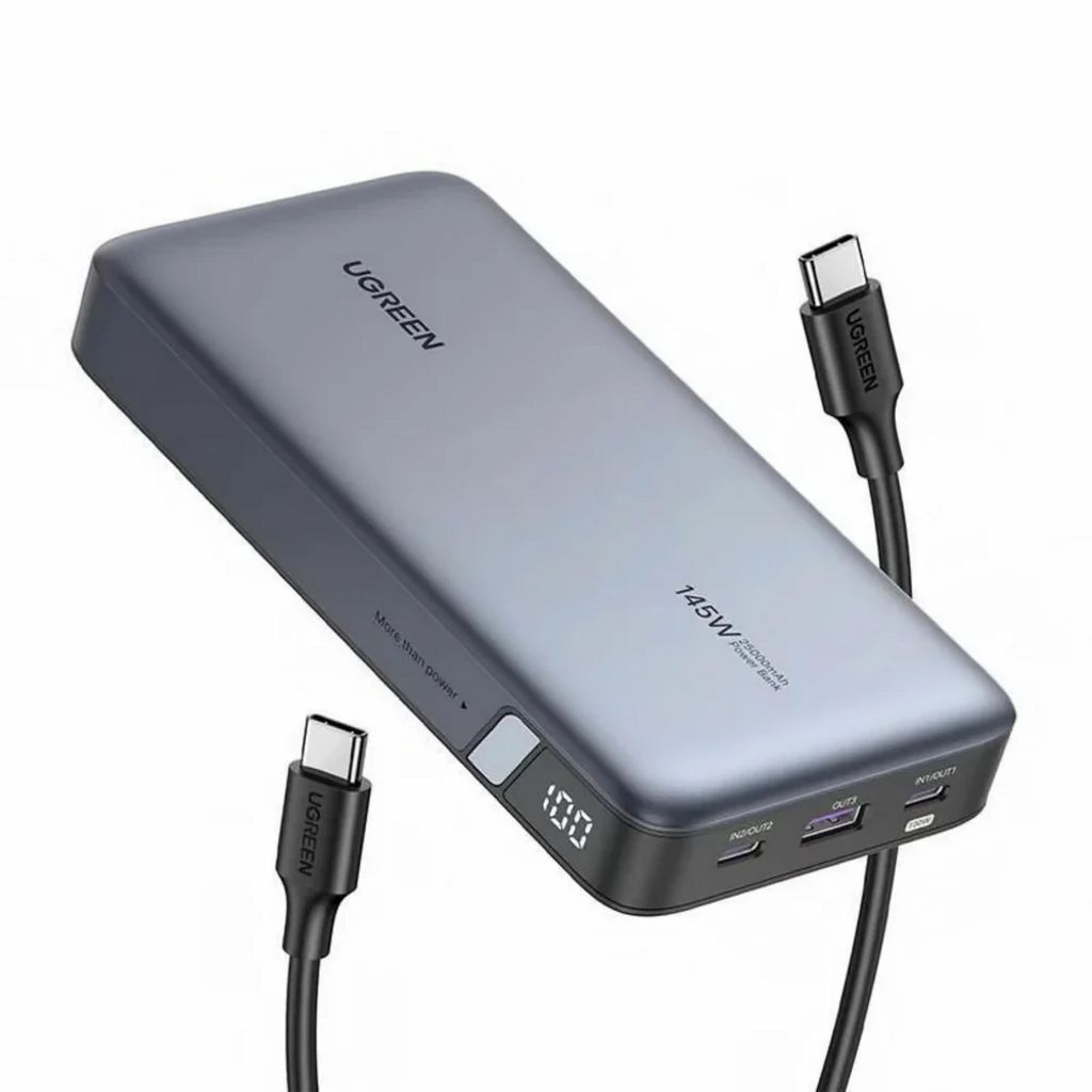 UGREEN PB205 Powerbank 25000mAh 145W Snabbladdning – Grå