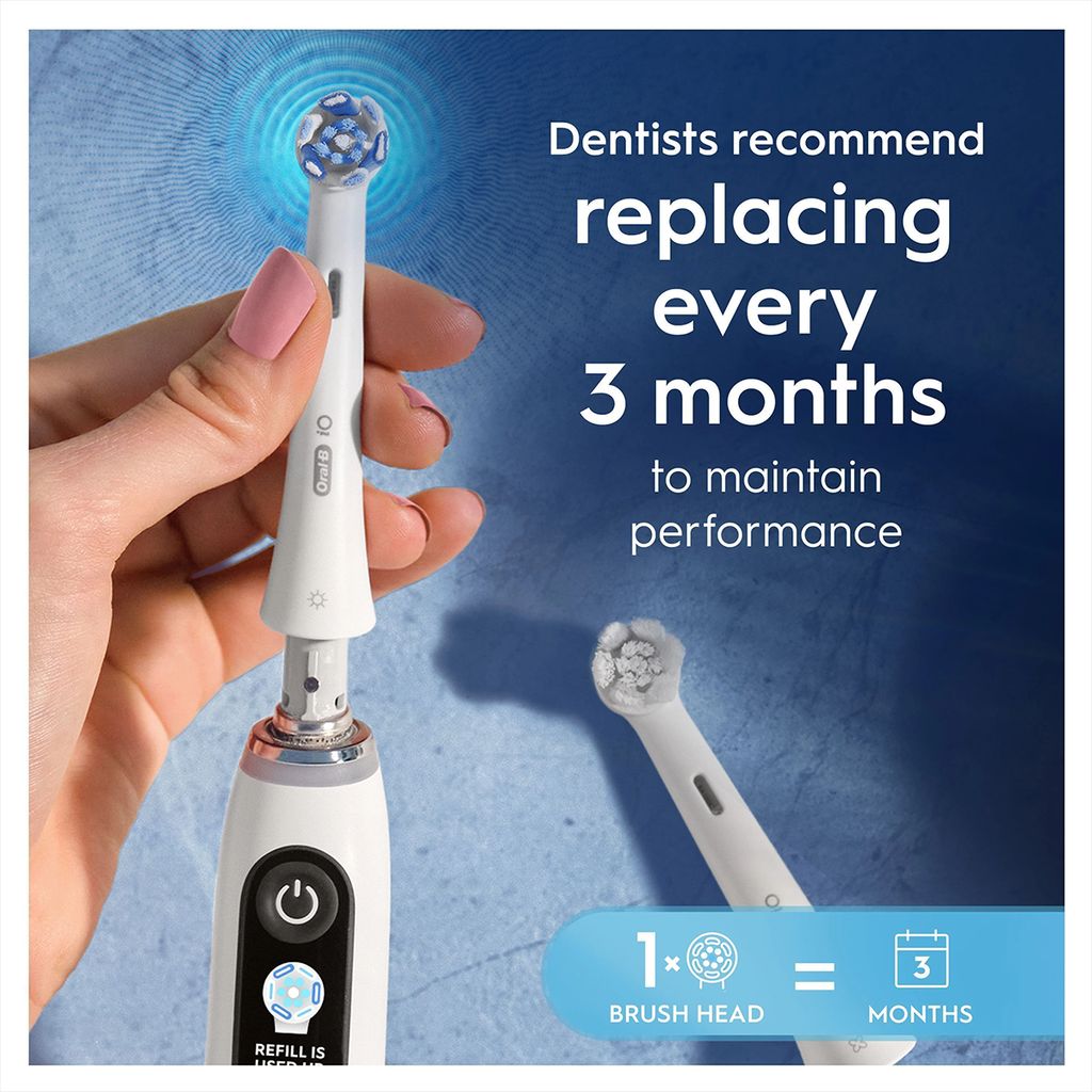 Oral-B Sonic iO Ultimate Clean -harjaspää, 4 kpl - Valkoinen