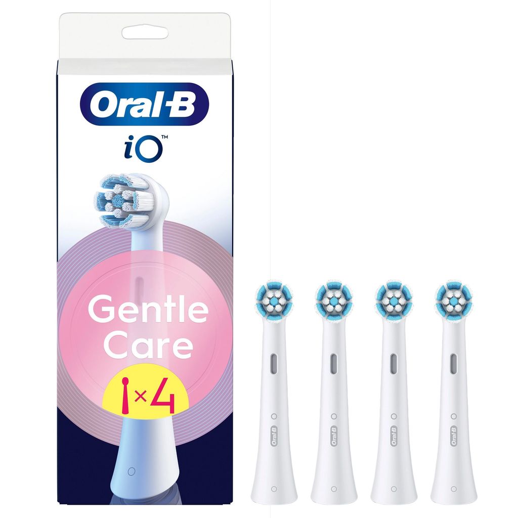 Oral-B tandbørstehoveder iO Gentle Care 4-pak – hvide