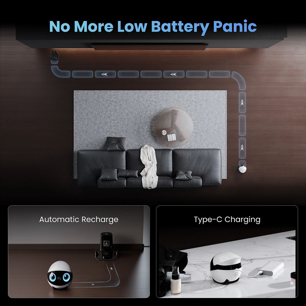 EBO Air2 Plus Companion Robot - Gray