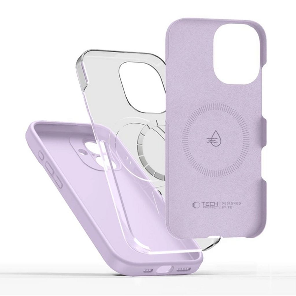 Tech-Protect Silicone MagSafe Case  for iPhone 17 - Purple
