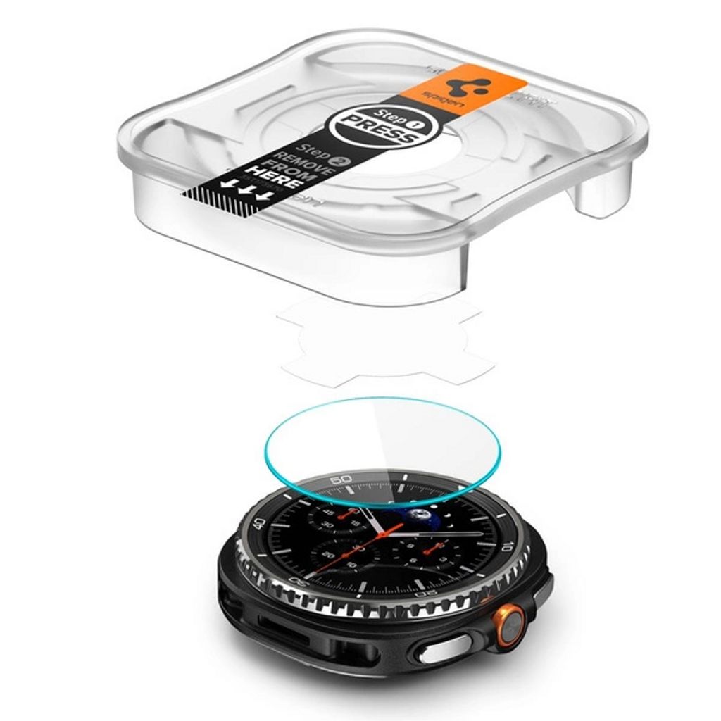 Spigen Glas.TR ”Ez-Fit” skärmskydd i härdat glas till Samsung Galaxy 8 46mm