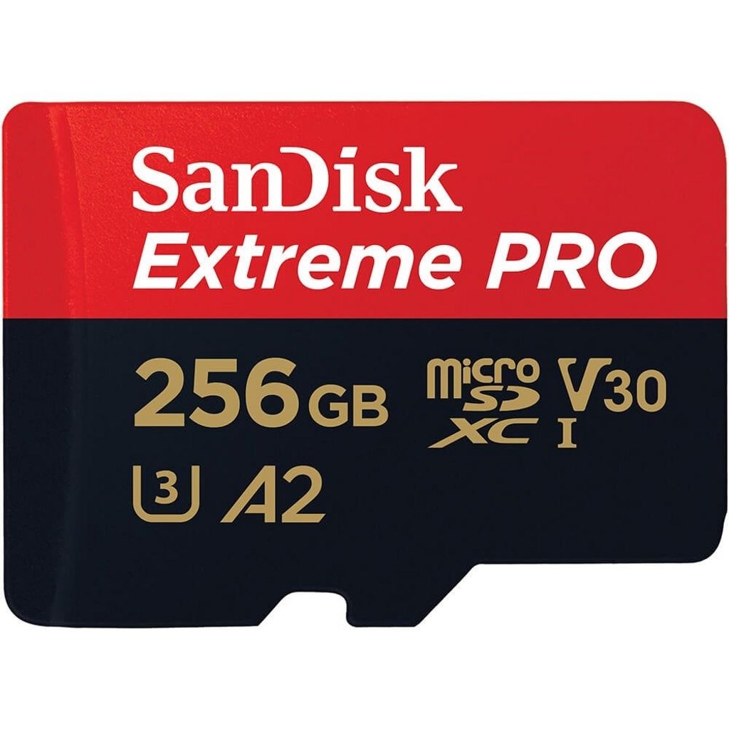 SanDisk Ultra Micro SDXC klasse 10 UHS-I, 256 GB med SD-adapter