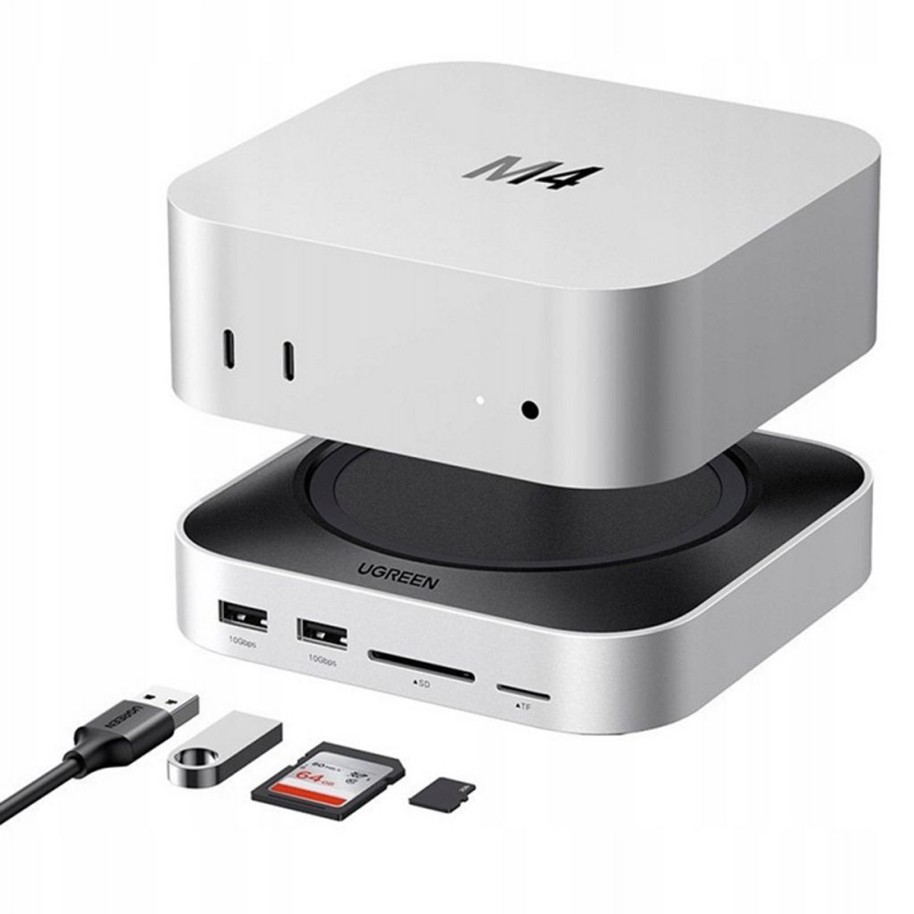 Ugreen CM841 USB-C-hub for Mac Mini M4 – svart
