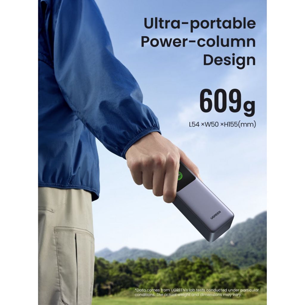 UGREEN PB722 Powerbank 25.000 mAh – 200W hurtigopladning