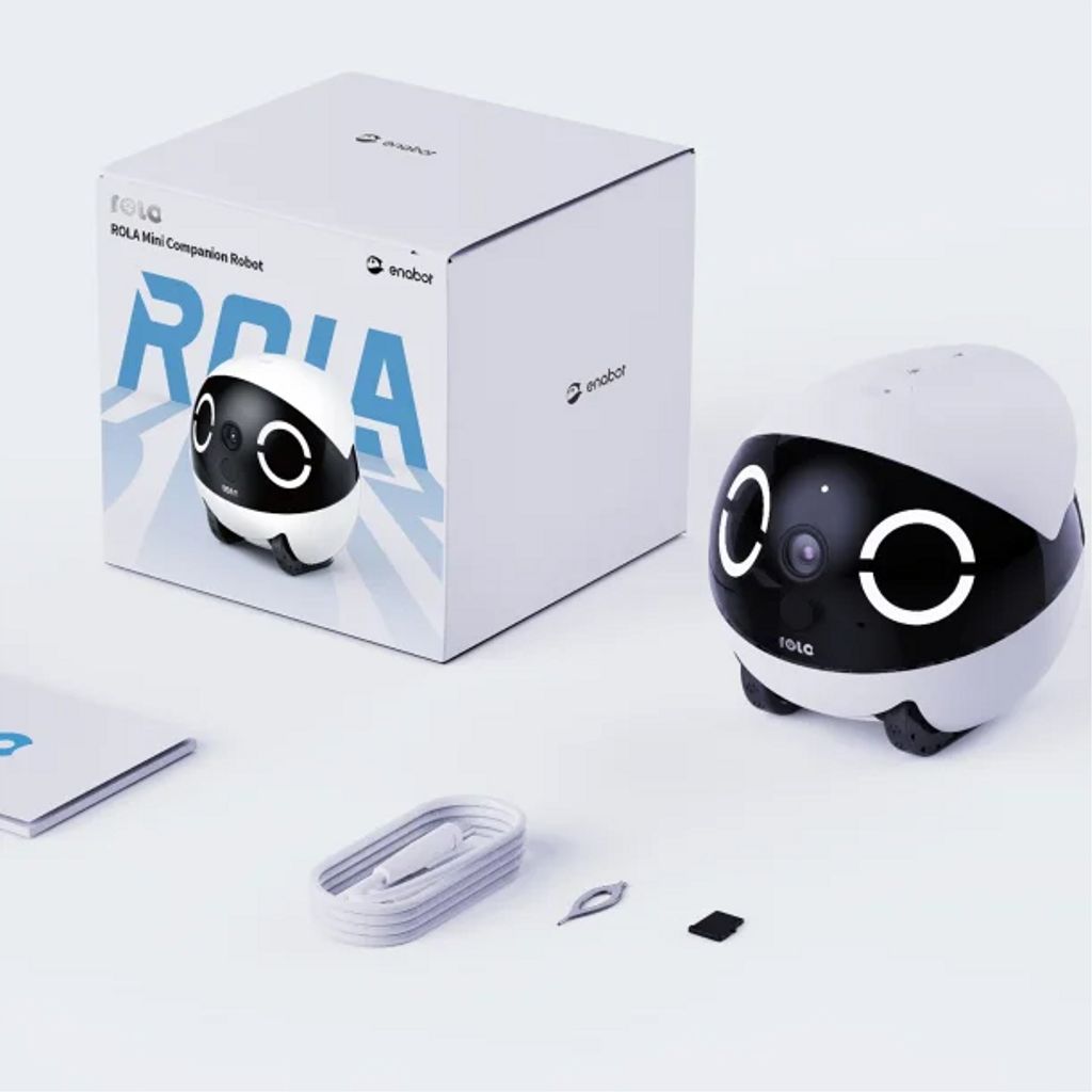 Enabot ROLA Mini Companion Robot med 2K QHD-kamera