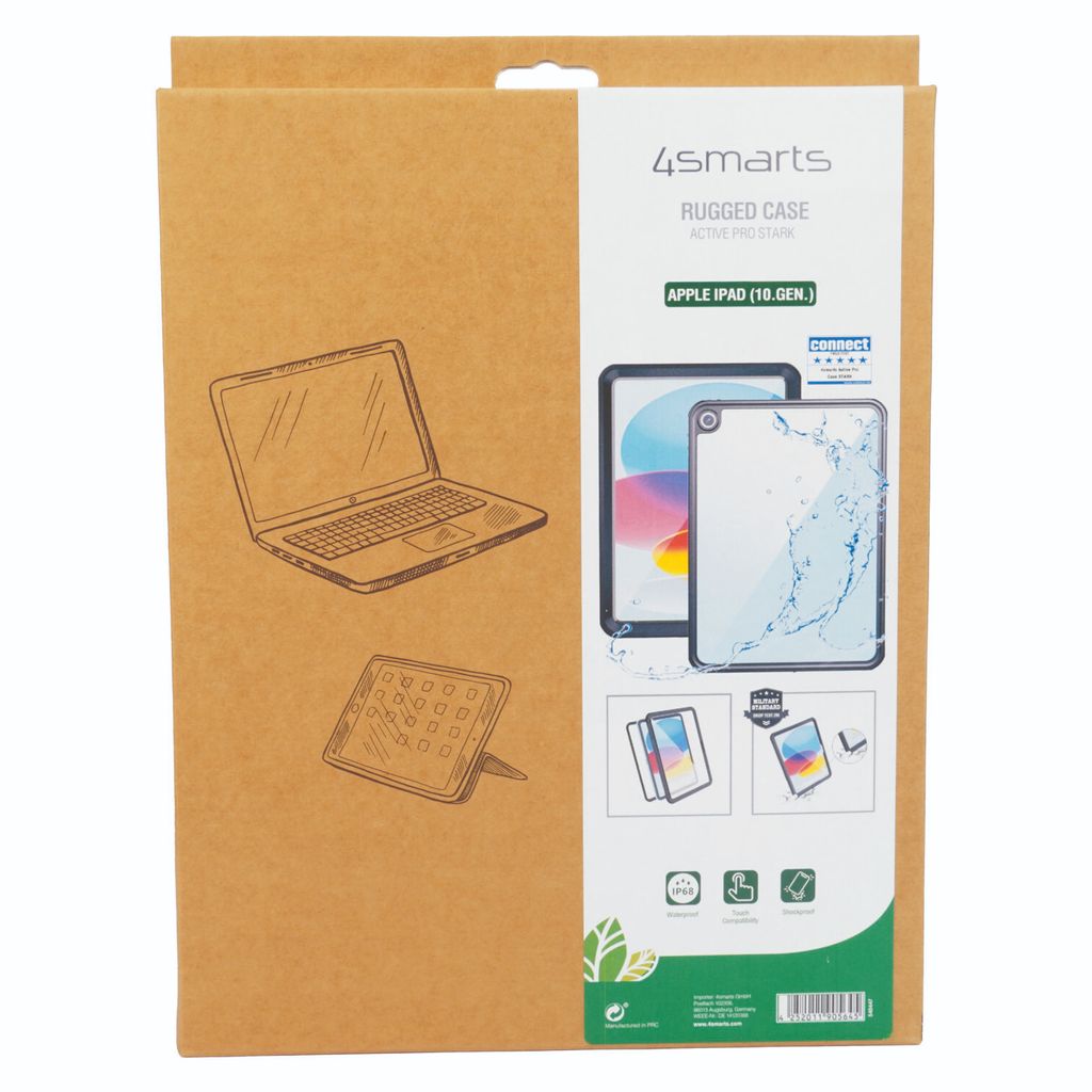 4Smarts Apple iPad A16 11"/10. generation 10,9" Active Pro vandtæt cover – sort