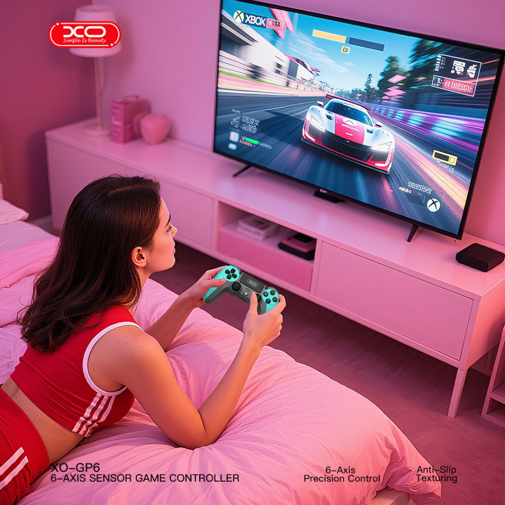 XO DESIGN GP6 Bluetooth-ohjain PS3/PS4/IOS/Androidille – Vihreä