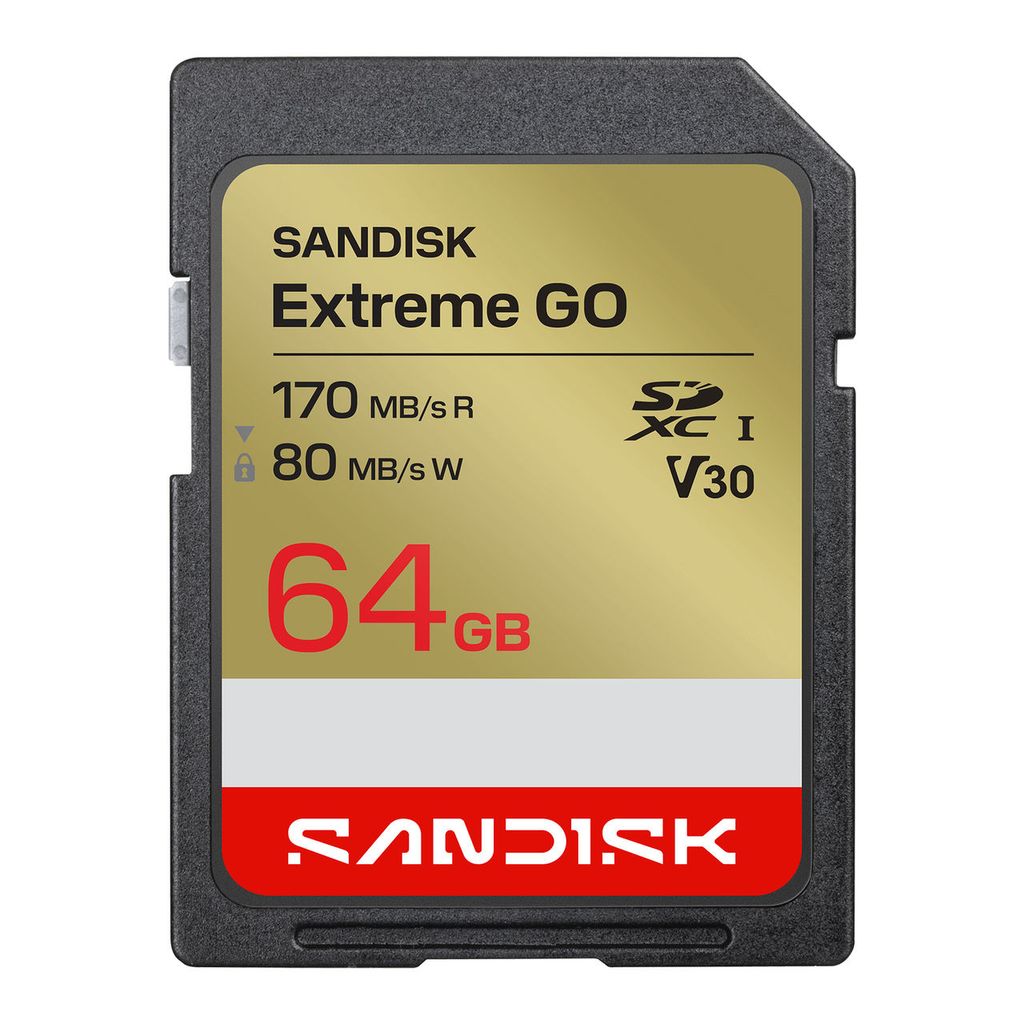 SANDISK Extreme GO SD UHS-I minneskort – 64GB