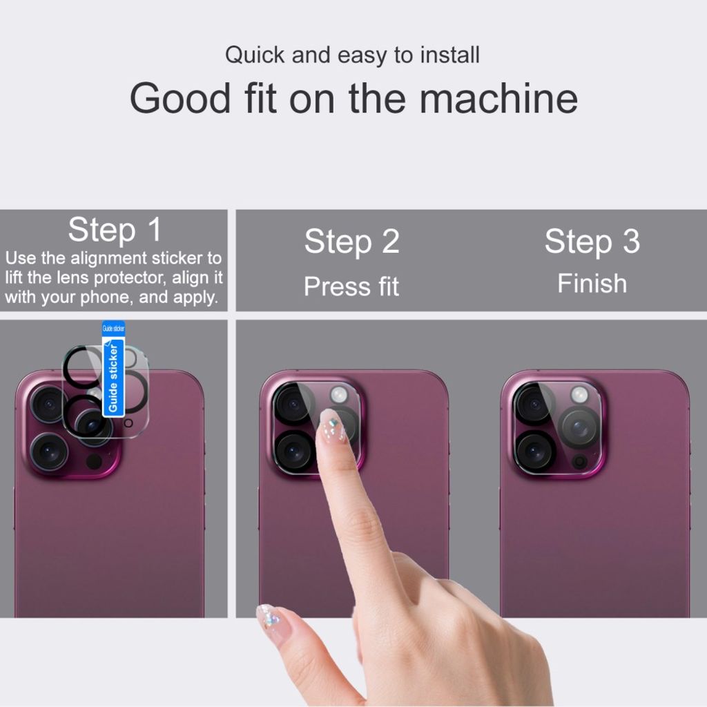 IMAK iPhone Fold herdet glasslinsebeskytter