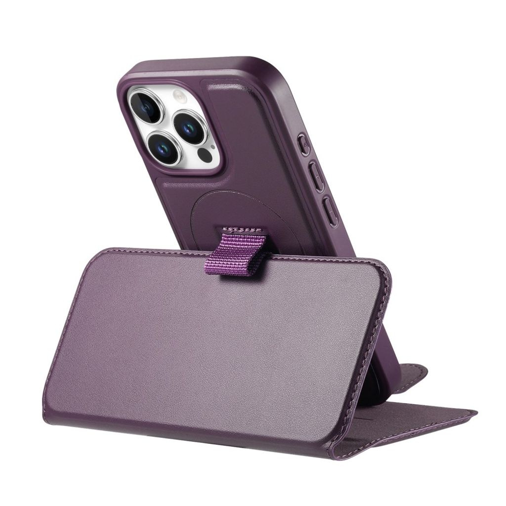 CASENEO iPhone 16 Pro Max Plånboksfodral MagSafe RFID-funktion – Lila