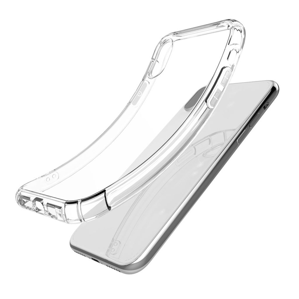 iPhone X/XS Deksel Støtsikker TPU Air Cushion - Gjennomsiktig