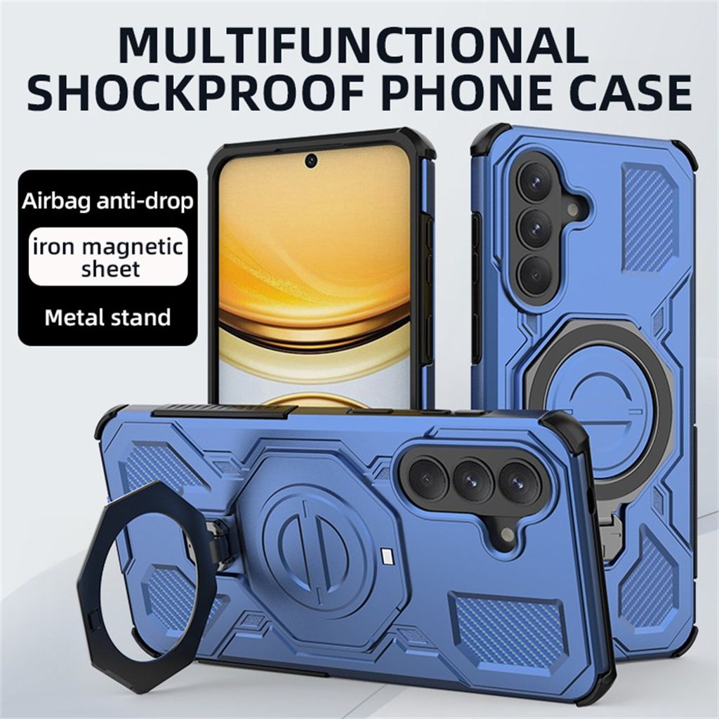 Samsung Galaxy A57 5G Deksel med Stativ – Mørkblå