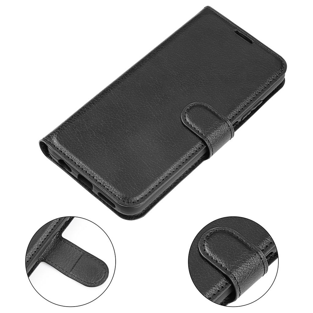 Samsung Galaxy S26 FE Lommebokdeksel med Stativ – Svart