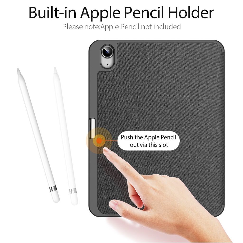 Dux Ducis iPad A16 11" 2025/10.9" 2024 Flip cover med holder til styluspen - Sort
