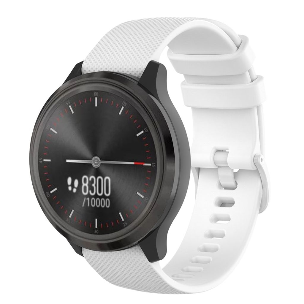 Garmin Venu/Venu SQ/Venu 2 Plus m.fl. Klokkereim i silikon - Hvit