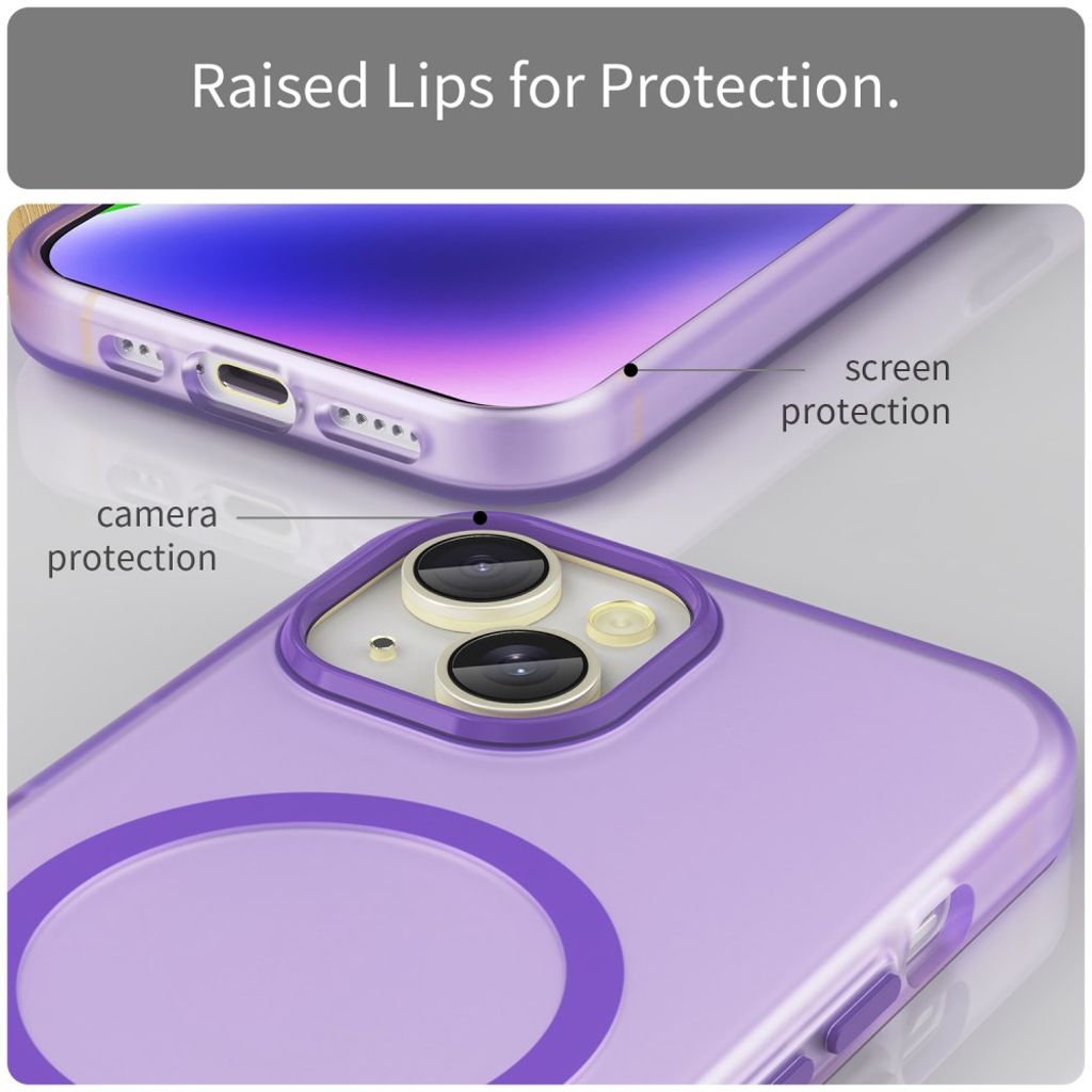 iPhone 13 Case MagSafe Compatible Drop Protection - Dark Purple