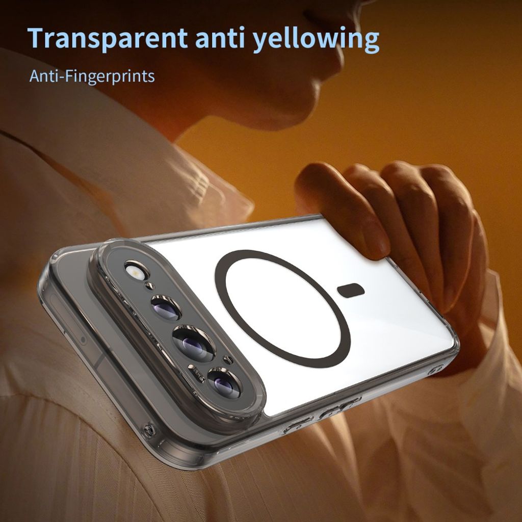 Google Pixel 11 Pro MagSafe Skal - Transparent Svart