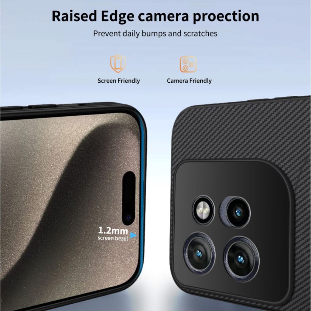 Motorola Edge 70 5G Skal MagSafe-kompatibel Kolfibertextur – Svart