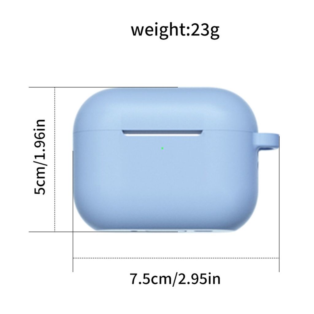 Apple AirPods Pro 3 Silikone Cover i Silikone med Karabinhage - Mørkegrå