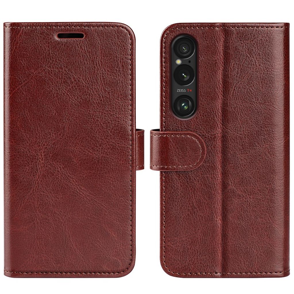 Sony Xperia 1 VII Plånboksfodral med Kortfack - Brun