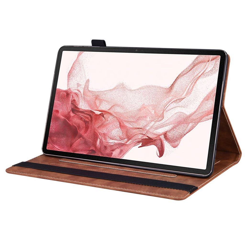 Samsung Galaxy Tab S10 FE Plus Cover with Card Slot - Brown