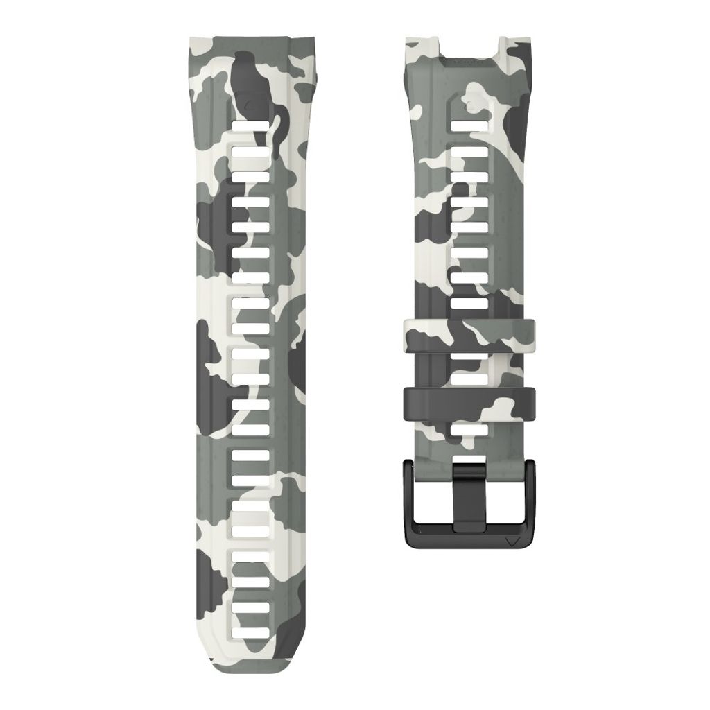 Garmin Instinct 3 45mm Watch Strap with Camouflage print - Grey, White