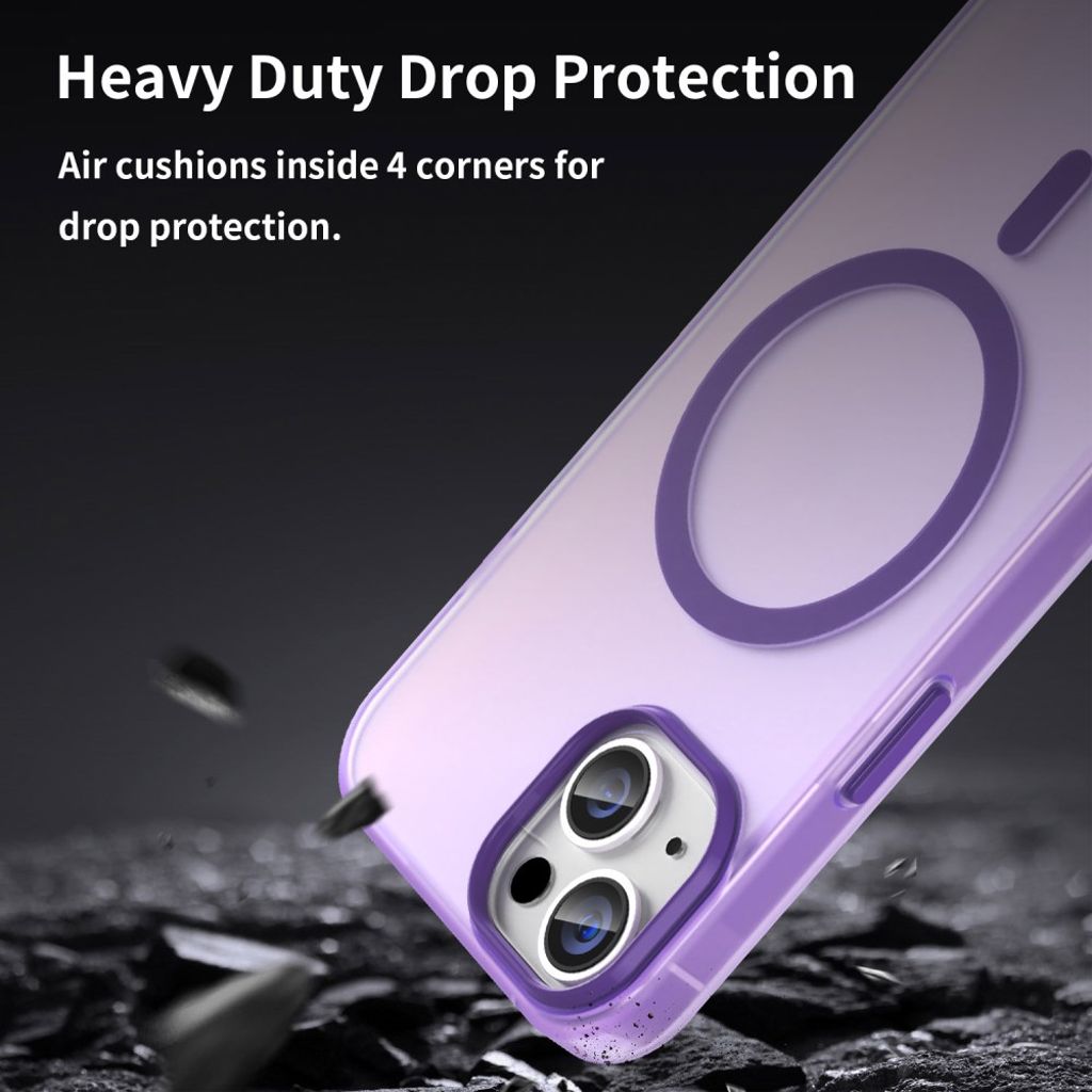 iPhone 13 Case MagSafe Compatible Drop Protection - Dark Purple