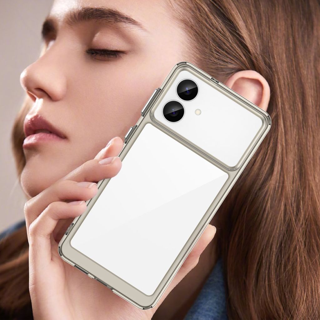 Samsung Galaxy S26 Edge Akryl Skal - Transparent Grå