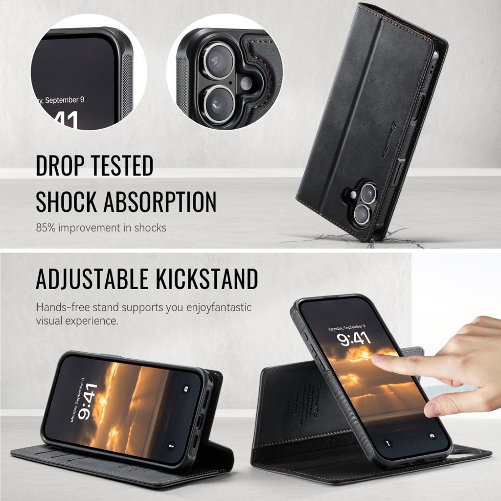 CASEME iPhone 17 Etui med MagSafe - Svart