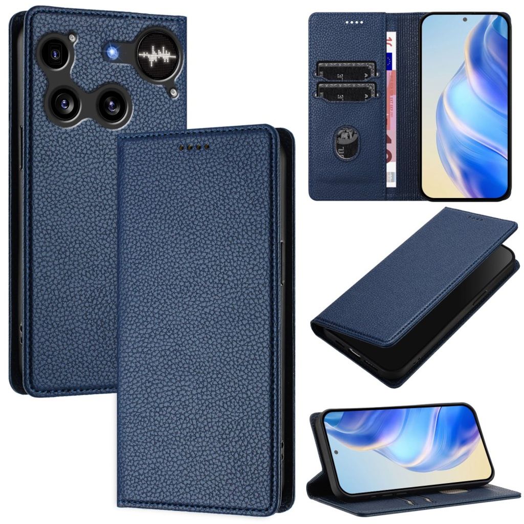 Nothing Phone (3) 5G Pungetui RFID-blokerende – Mørkeblå