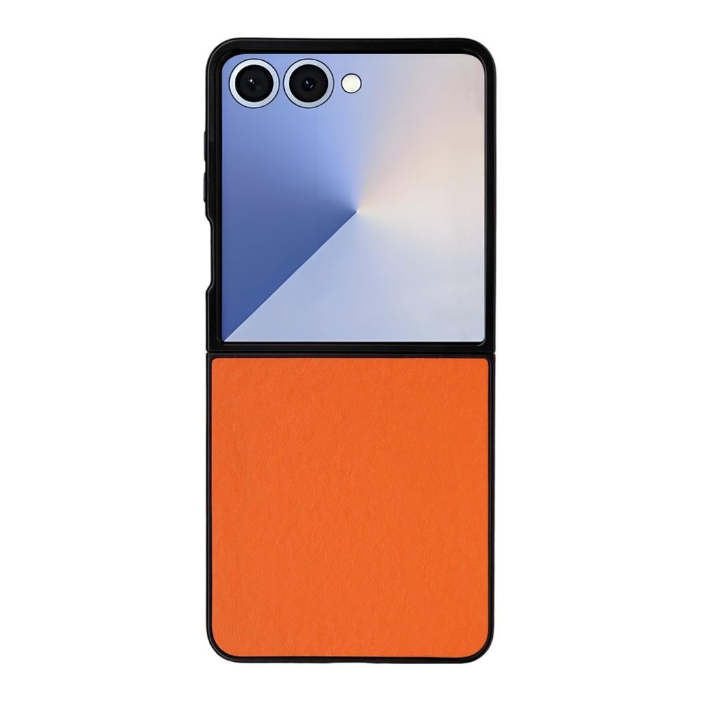 Samsung Galaxy Z Flip7 5G cover i PU-læder - Orange