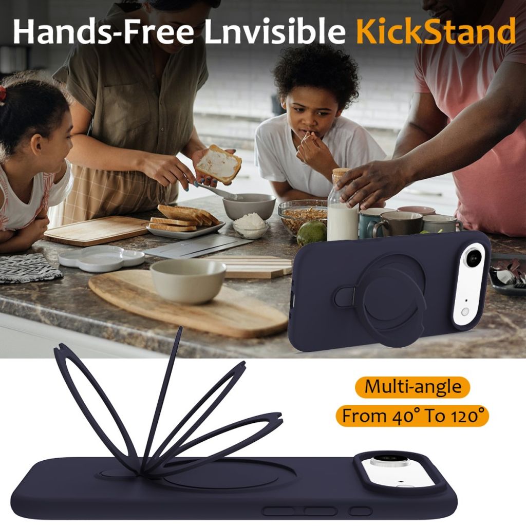 iPhone Air Case MagSafe Kickstand - Midnight Blue