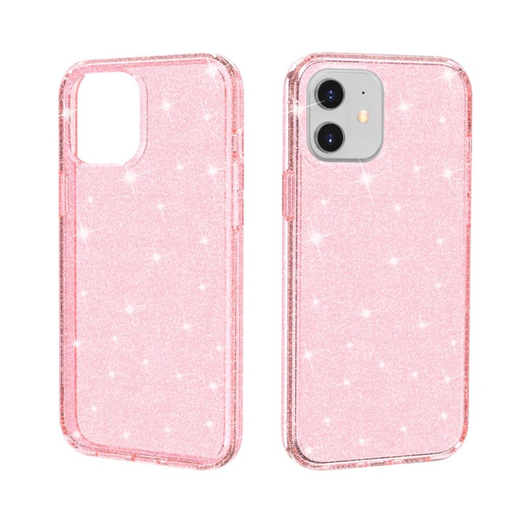 iPhone 12 Mini Cover Glitter - Pink