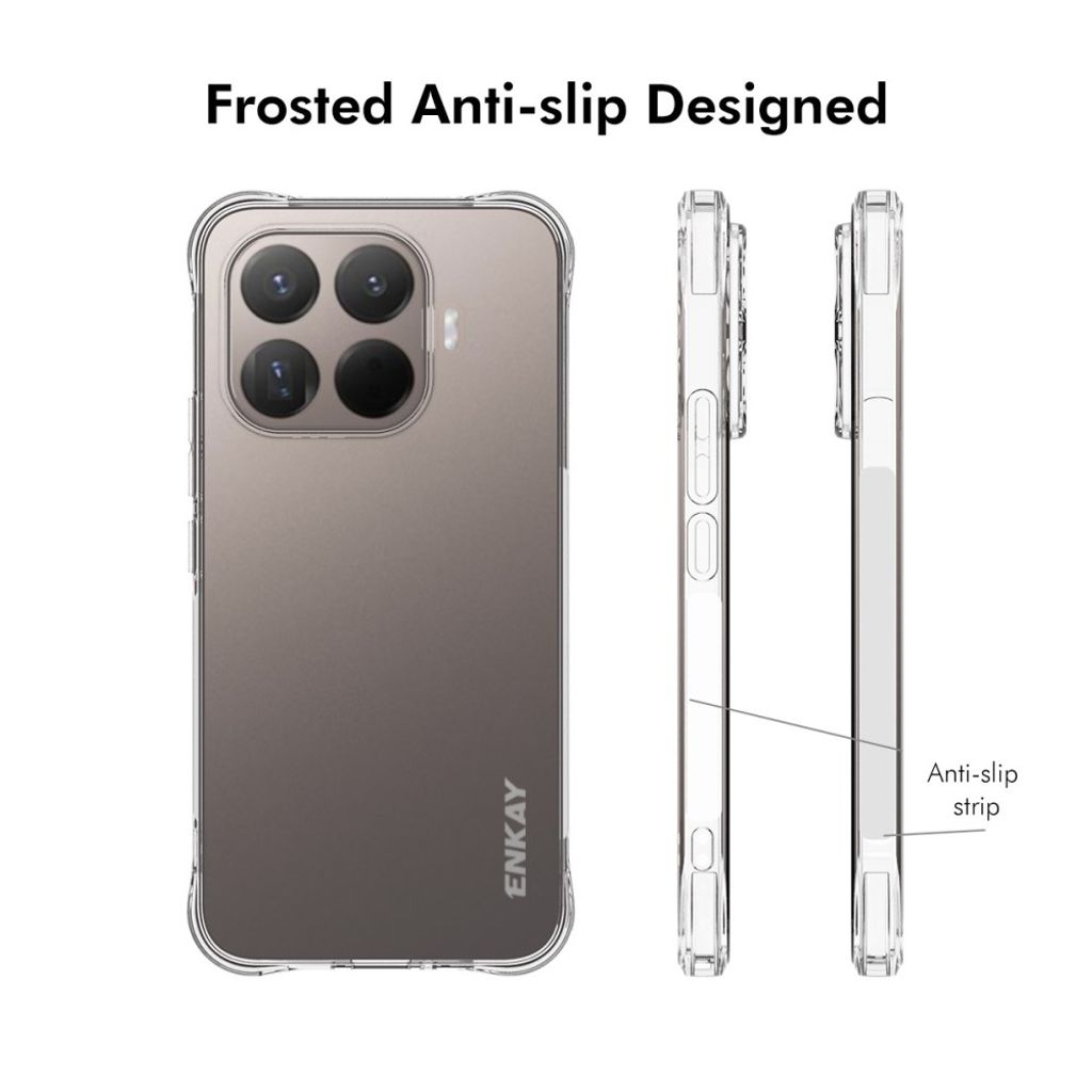 ENKAY HAT PRINCE Xiaomi 17T Pro Iskunkestävä kuori - Läpinäkyvä