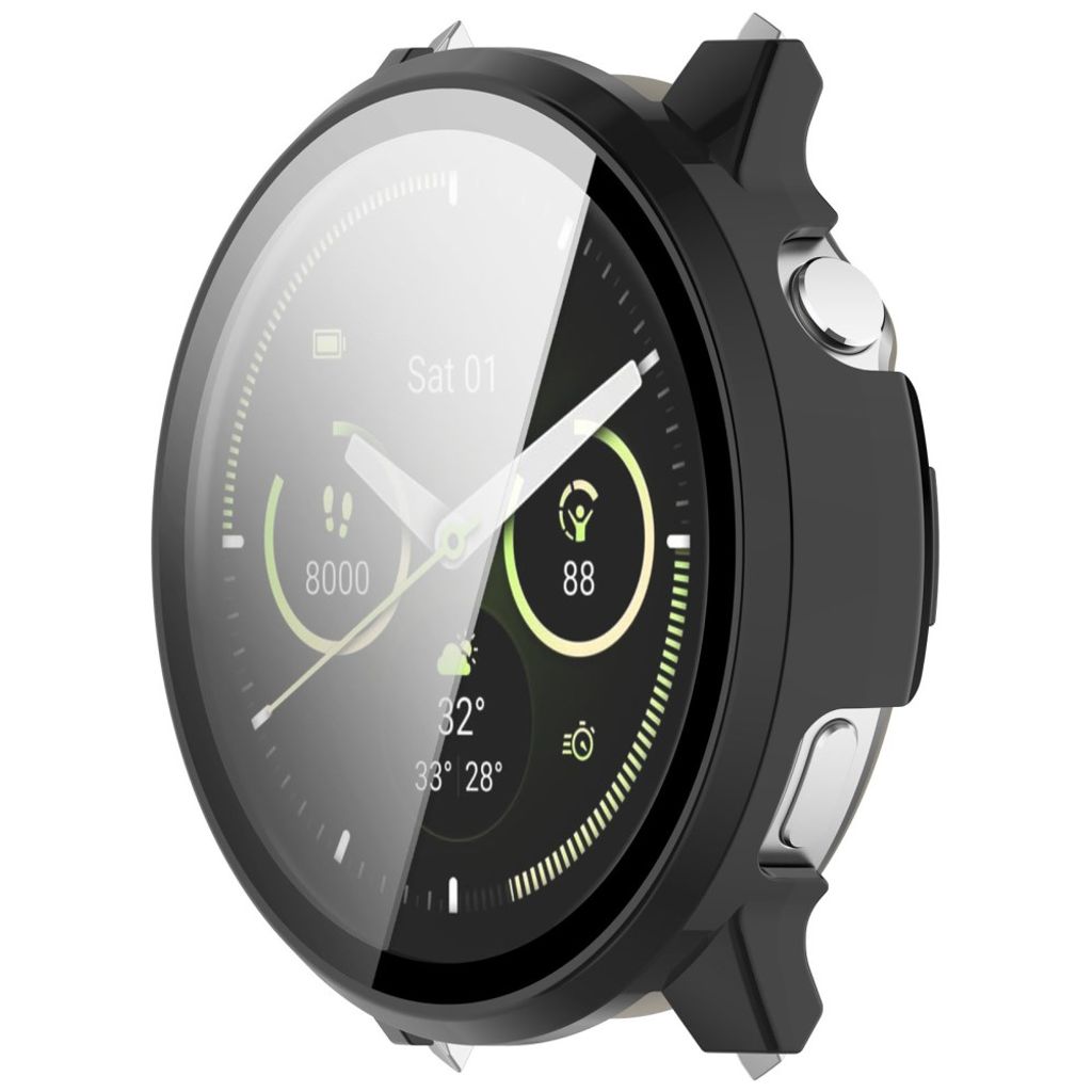 Garmin Venu 4 45mm Skal med Skärmskydd i Härdat Glas – Svart