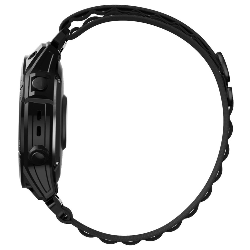Garmin Fenix 8 Pro/7X/7X Solar/Tactix 7 Pro etc. Klockarmband Nylon – Svart