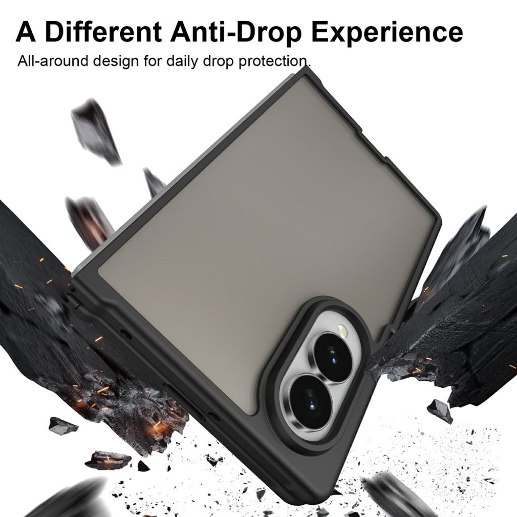 Samsung Galaxy Z Fold8 Matteret Cover - Sort