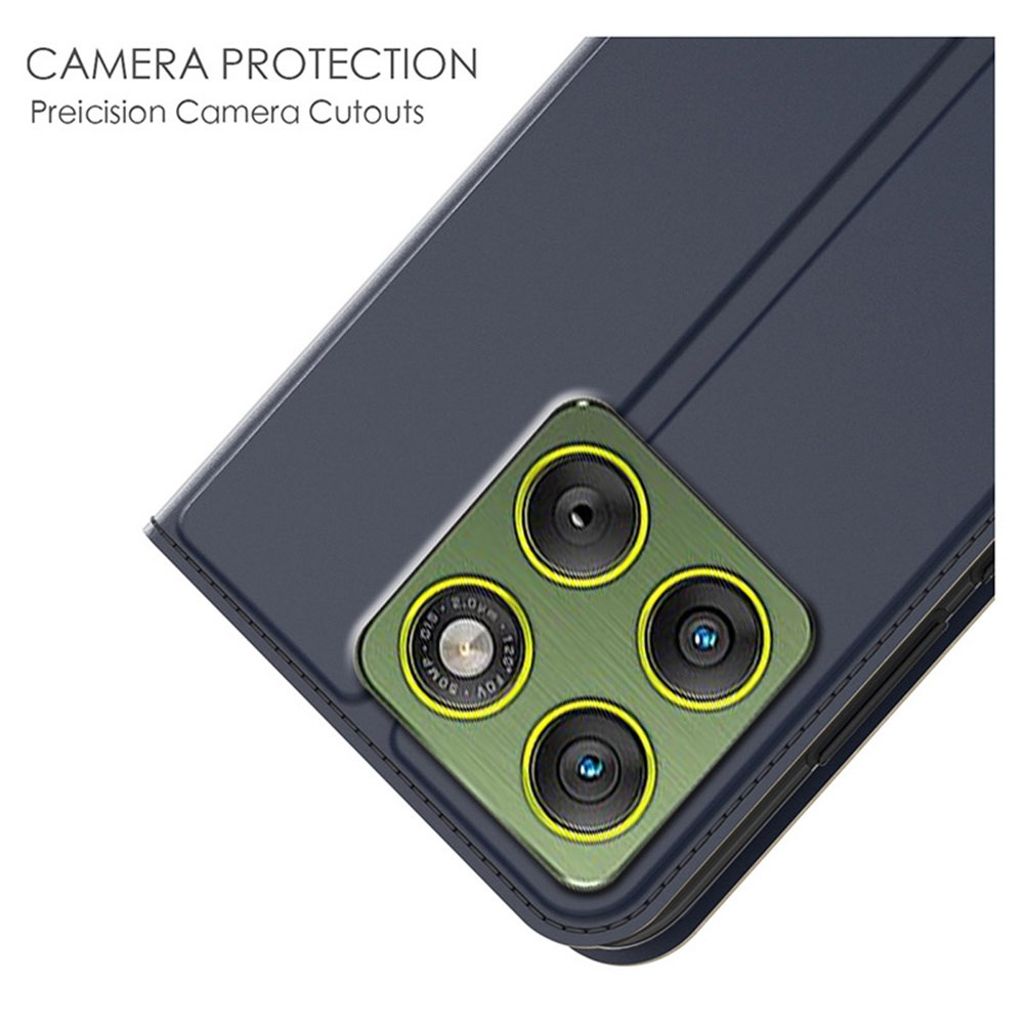 Motorola Edge 70 5G Plånboksfodral med Stativ – Blå